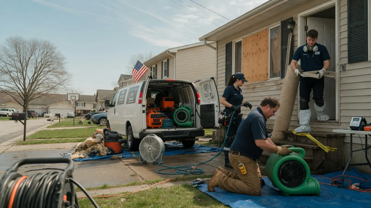 Water Damage Restoration in Farmersburg, IN near me